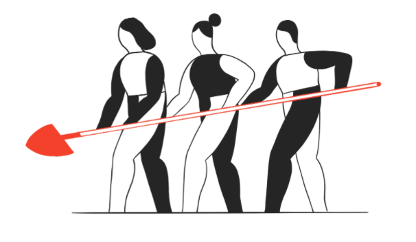 Illustration travail collaboratif