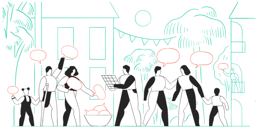 Illustration communauté et recherche